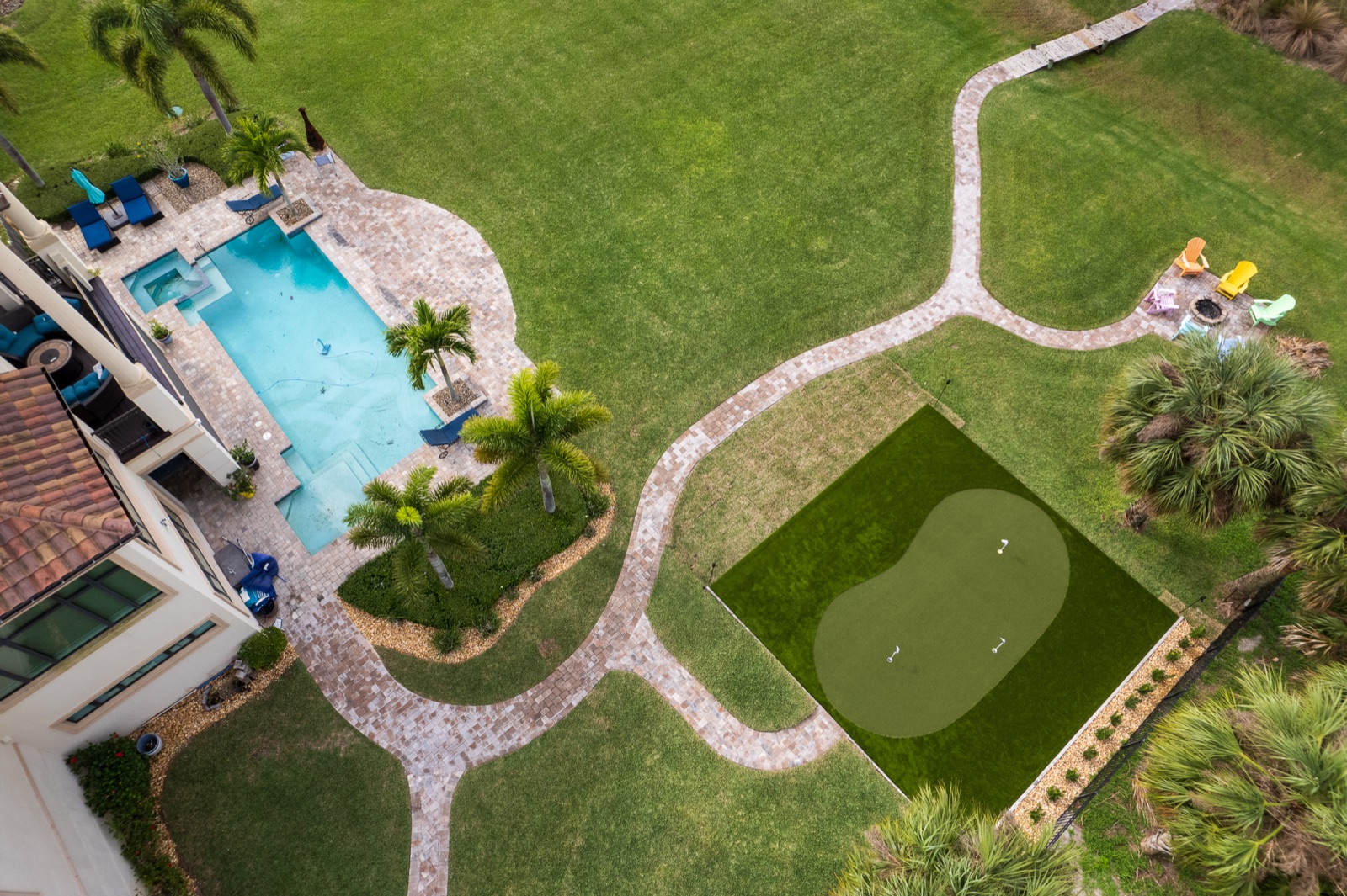 Backyard Putting Green, Artificial Turf project in Indialantic, FL