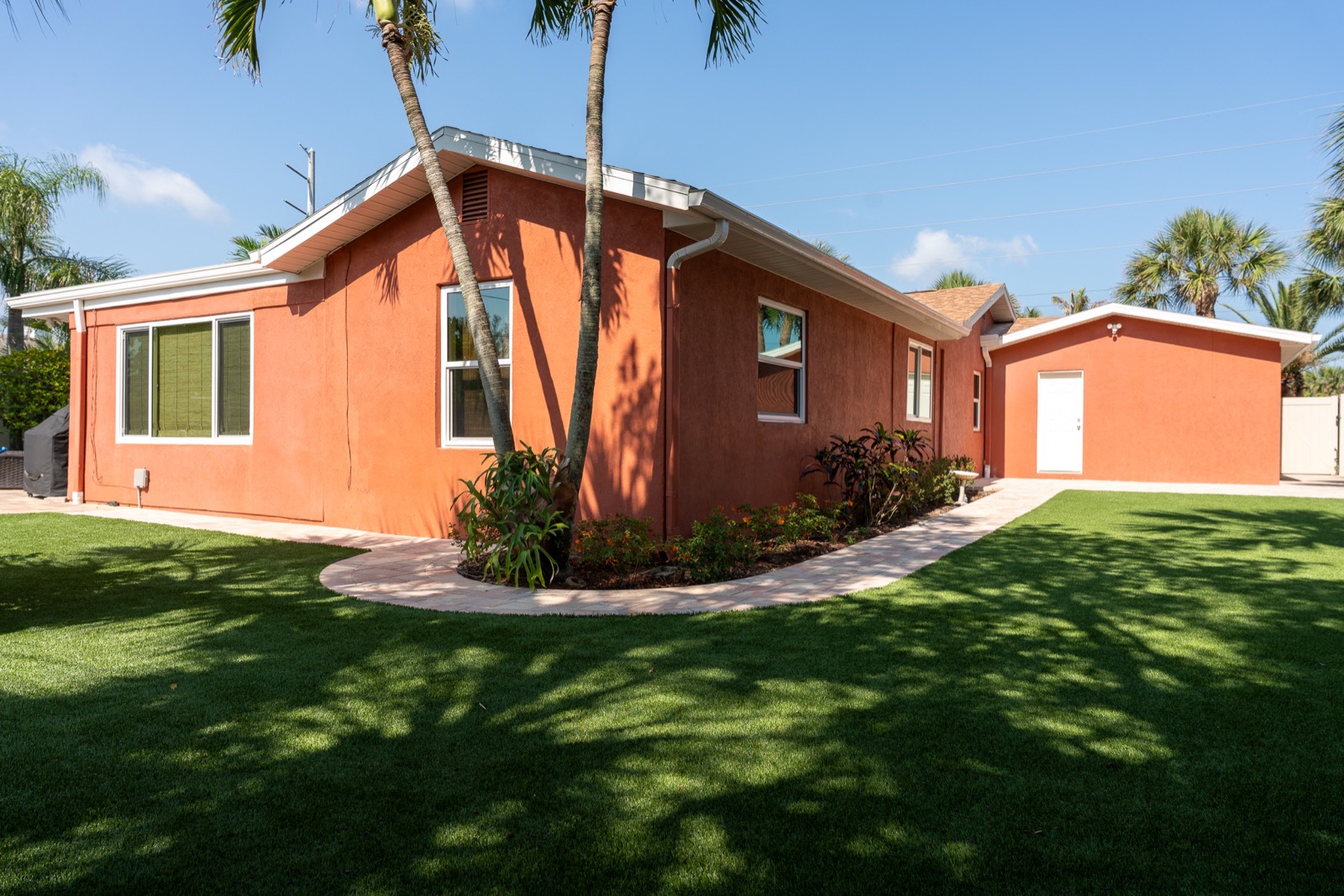 Backyard Turf & Walkway Redesign, Landscape Design project in Satellite Beach, FL